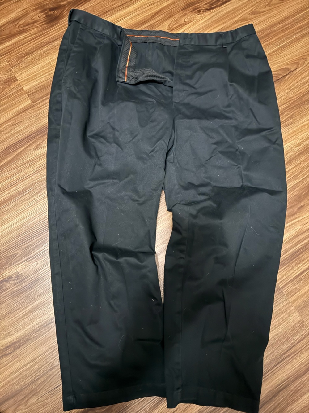 Haggar Black Men's Dress Pants - Classic Straight Fit